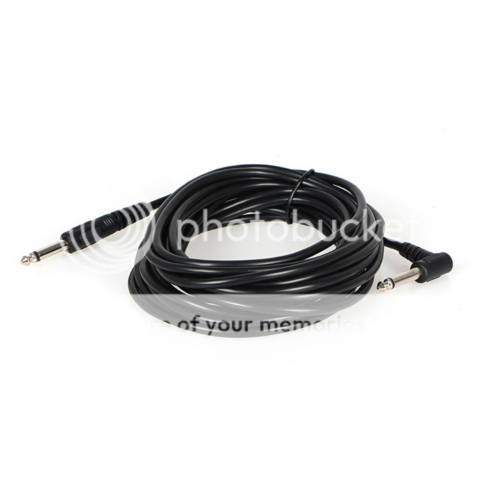Electric Guitar Lead Cord Cable 6.35mm 1/4" Jacks For Amp Pedals